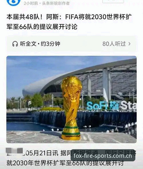 2030世界杯扩军至66队深度分析：中国男足能否搭上这趟快车？
